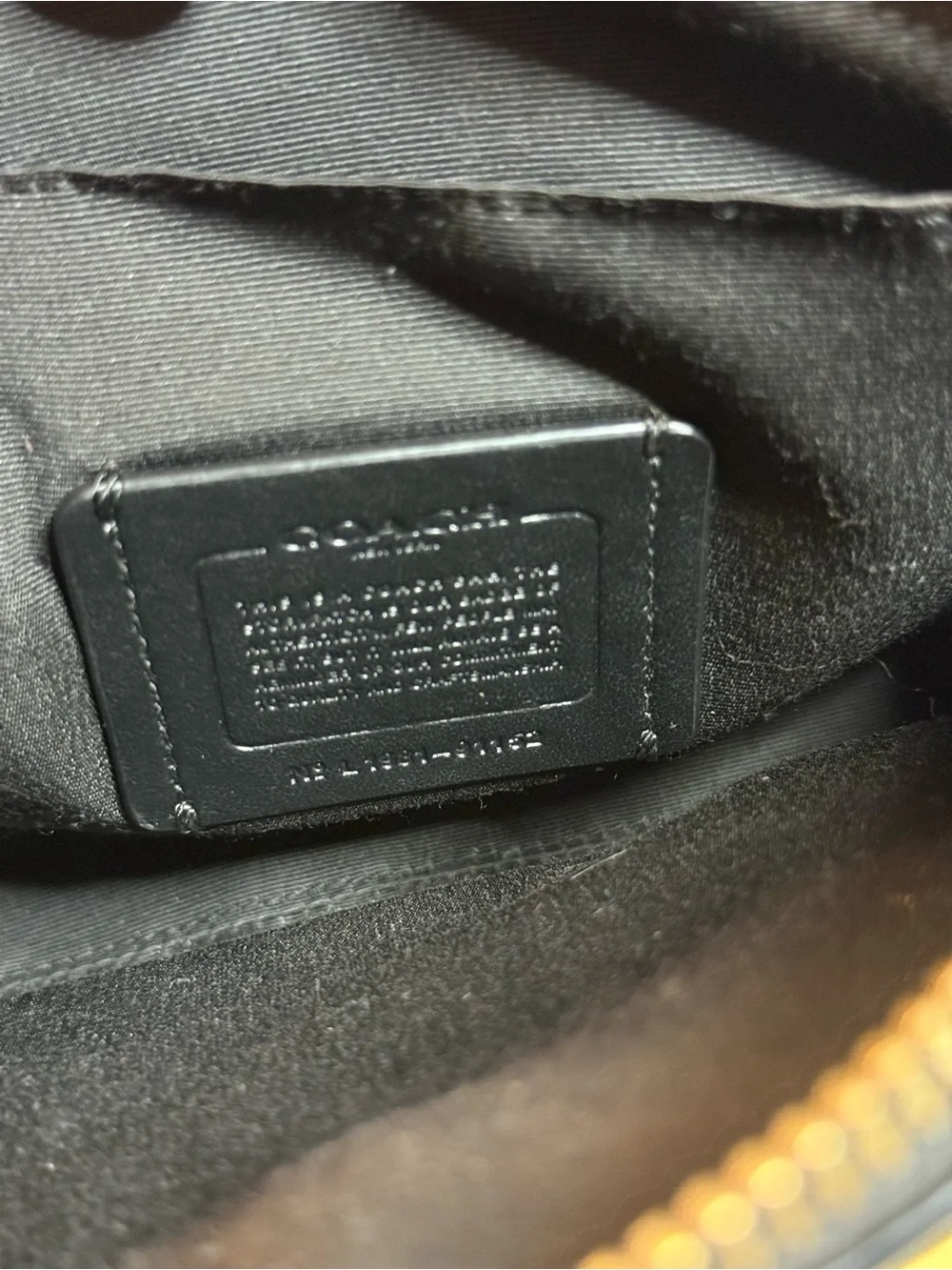 Coach Cream and Black Heart Print Shoulder Bag